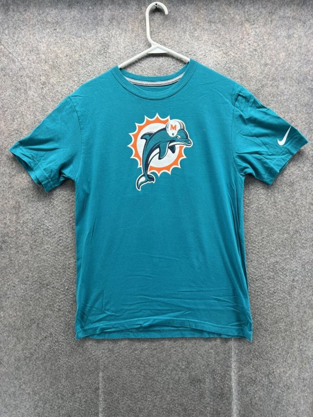 Miami Dolphins Shirt Mens Medium Blue NFL Football Nike Tannehill 17 Graphic Tee